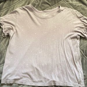 American eagle purple crop top size large